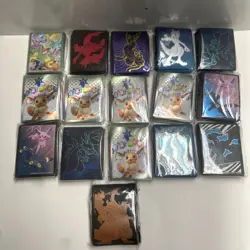 Pokemon TCG Card Sleeves Lot Of 16 Sealed Pokemon Center ETB Accessories - Image 1