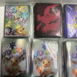 Pokemon TCG Card Sleeves Lot Of 16 Sealed Pokemon Center ETB Accessories - Image 2