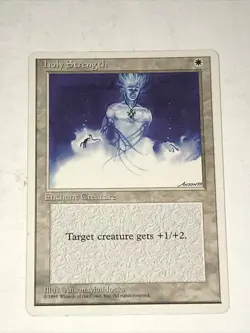 Magic the Gathering Holy Strength Card - Image 1