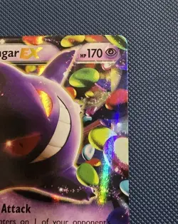 NM Pokemon Card Gengar EX 34/119 XY Phantom Forces Full Art Holo Ultra Rare - Image 3