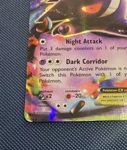 NM Pokemon Card Gengar EX 34/119 XY Phantom Forces Full Art Holo Ultra Rare - Image 4