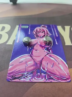 Hand Painted Slime Anime Waifu Forest Alter Original MTG Card - Signed By BAZAYO - Image 4