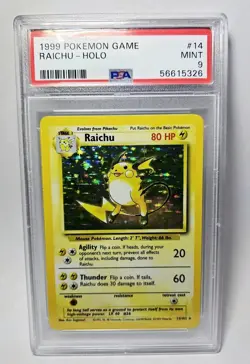 Pokemon Base Set Holo lot - all PSA graded 9 Mint - WOTC Cards - Raichu Zapdos - Image 2