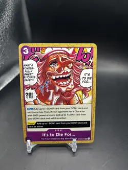 One Piece TCG BASE CARD- It's to Die For... OP08-076 - Image 1