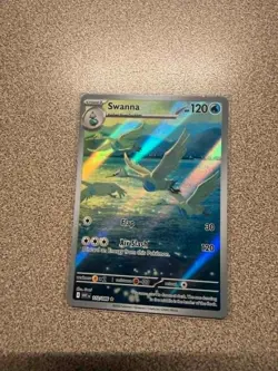 Pokemon Swanna 110/086 White Flare Illustration Rare IR Holo TCG Card - Image 1