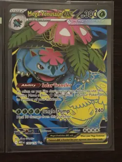 Pokemon Cards Mega Venusaur ex 155/132 Mega Evolution Ultra Rare NM - Image 2