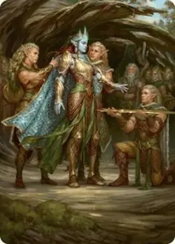 Lathril, Blade of the Elves Art Card (48/54) MTG NM - ASFDN - Image 1