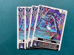 Infermon BT22-059 Playset Cyber Eden Digimon Card Game x4 - Image 1