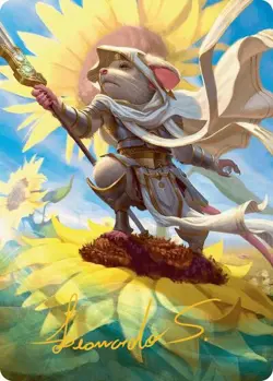Elspeth, Sun's Champion Art Card (Gold-Stamped Signature) 53 MTG NM - ASBLB - Image 1