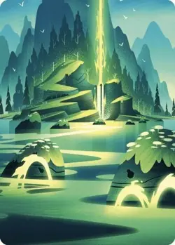 Leyline of Abundance Art Card 73 MTG NM - Art Series: Wilds of Eldraine - Image 1