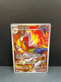 Pokemon TCG Infernape Card Twilight Masquerade Illustration Rare 173/167 - Image 1