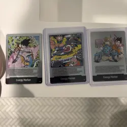 Dragon Ball Super Card Game Fusion World Sb-02 Manga Energy Markers lots of 3 - Image 1