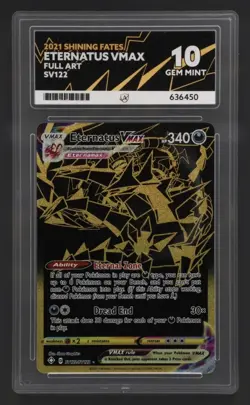 Eternatus VMAX SV122/SV122 - Ace 10 GEM MINT - Shining fates Pokemon Card - Image 1