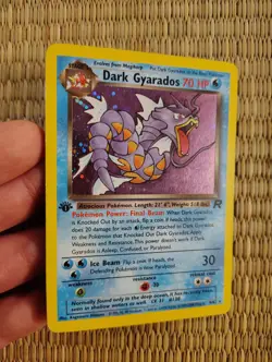 1st Edition Dark Gyarados Holo (8/82) Team Rocket Set Pokemon Card - Image 2