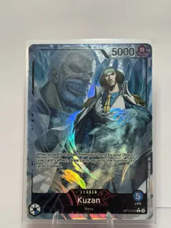 One Piece TCG Kuzan OP12-040 Alternate Art Foil Rare Leader NM Card - Image 1