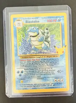 Pokemon TCG Blastoise Celebrations Card 2/102 25th Anniversary Edition - Image 1