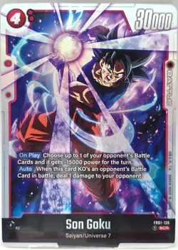 Dragon Ball Super Card Game Son Goku Awakened Pulse FB01-139 Regular Secret Rare - Image 1