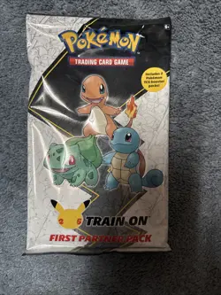 Pokemon TCG First Partner Pack KANTO - 25th Anniversary Train On Oversize Cards 820650809682 - Image 1