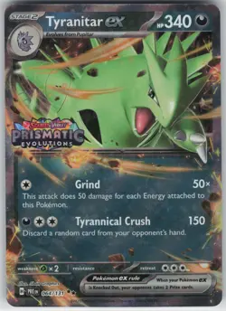 Tyranitar ex (Prismatic Evolutions Stamp) Double Rare Miscellaneous Cards & Prod - Image 1