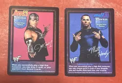 WWE WWF Raw Deal Hardy Boyz Hardyz 9 Card 4 Are Foil vs NM+ - Image 2