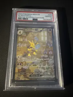 Pokemon Alakazam EX TCG Card 201/165 Scarlet & Violet 151 SIR, PSA 10 - Image 1