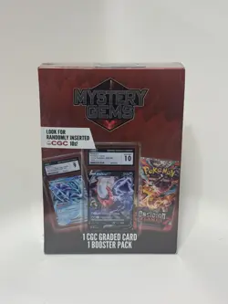 Mystery Gem Pokemon 1 CGC Graded Card And 1 Random Booster Pack 🔥💎 in hand - Image 1