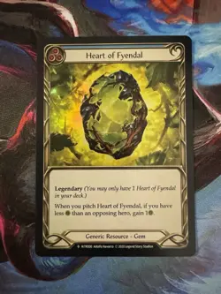 Flesh and Blood FAB Heart of Fyendal NM UnlimitedRainbow Foil Welcome to Rathe - Image 1