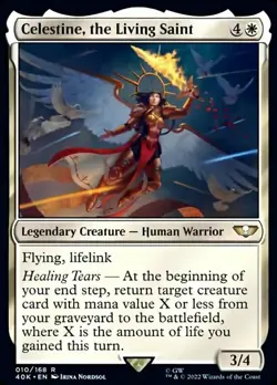 MTG Celestine, the Living Saint, Light Play, English Universes Beyond: Warhammer - Image 1