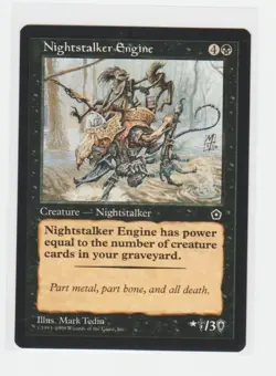 Magic the Gathering ~ MTG ~ 1x Nightstalker Engine ~ PORTAL II ~ M/NM - Image 1