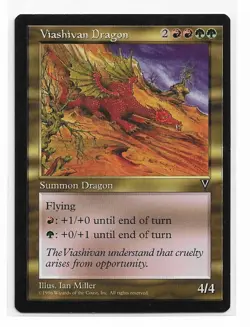 Magic the Gathering ~ MTG ~ 1x Viashivan Dragon ~ VISIONS ~ M/NM - Image 1