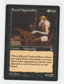 Magic the Gathering ~ MTG ~ 1x Brutal Nightstalker ~ PORTAL II ~ M/NM - Image 1
