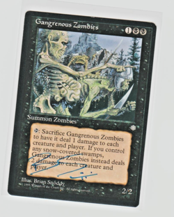 Magic the Gathering ~ Gangrenous Zombies ~ ICE AGE ~ M/NM ~ SIGNED BY ARTIST - Image 1
