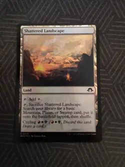 mtg shattered landscape foil modern horizons 3 - Image 1