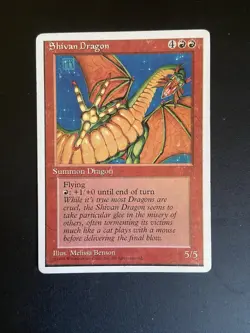 Shivan Dragon HP MTG Misprint Alternate Alt 4th - Image 1