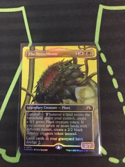 MTG Magic The Gathering Necrobloom Foil MH3 Rare Borderless Plant Commander - Image 1