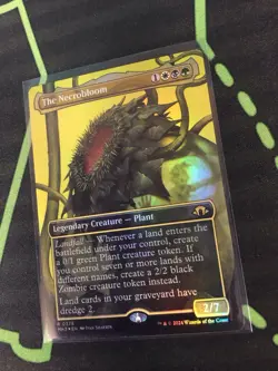 MTG Magic The Gathering Necrobloom Foil MH3 Rare Borderless Plant Commander - Image 2