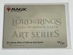 Balrog Flame of Udun 36 / 81 Art Series MTG Lord of the Rings 2023 Mint - 9.0 + - Image 3