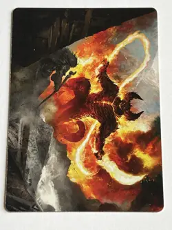 Balrog Flame of Udun 36 / 81 Art Series MTG Lord of the Rings 2023 Mint - 9.0 + - Image 4