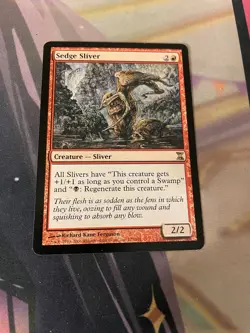 MTG - SEDGE SLIVER - RARE - TIME SPIRAL - LP - Image 1