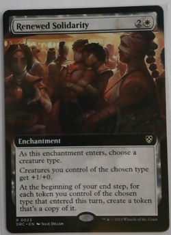 Renewed Solidarity (Extended Art) Commander: Aetherdrift Regular - Image 1