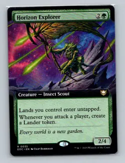 1x Horizon Explorer Extended Art (0035) Edge Commander EOC MTG Magic NM - Image 1
