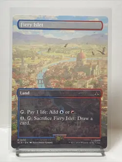 Fiery Islet (Non-foil) [Borderless]Universes Beyond: Assassin's Creed 0112 R MTG - Image 1