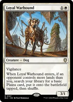 Loyal Warhound [Bloomburrow] MTG - Image 1