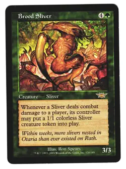 Magic The Gathering MTG - LEGIONS 2003 LGN - #120 Brood Sliver LP NM LOT4 - Image 1