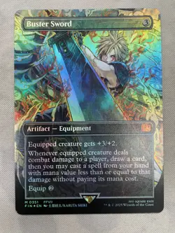 Buster Sword (Borderless) Final Fantasy Foil - Image 1