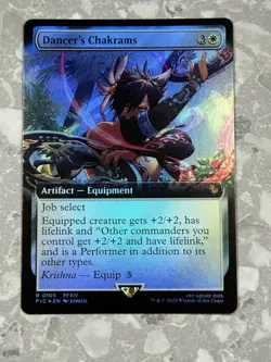 Dancer's Chakrams (Extended Art) #105 FOIL MTG Final Fantasy FIC NM X1 - Image 1