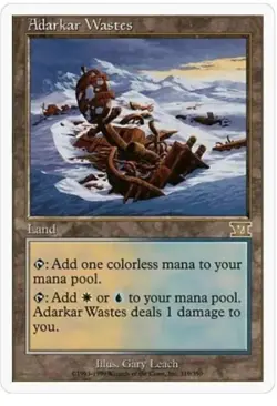 Adarkar Wastes HP Heavily Played MTG Sixth 6th Edition MTG Magic The Gathering - Image 1