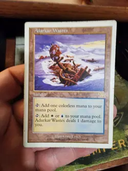 6th Edition MTG 1 Adarkar Wastes Magic - Image 1