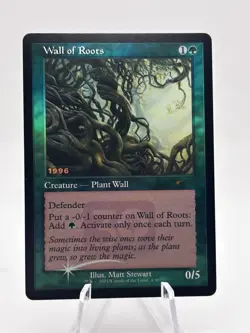 Wall of Roots 4/30 Foil 30th Anniversary Promo MTG NM - Image 1