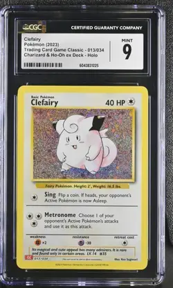 Clefairy Holo CGC 10 - Gem Mint Foil 013/034 - Pokemon TCG Classic 2023 CLC - Image 1